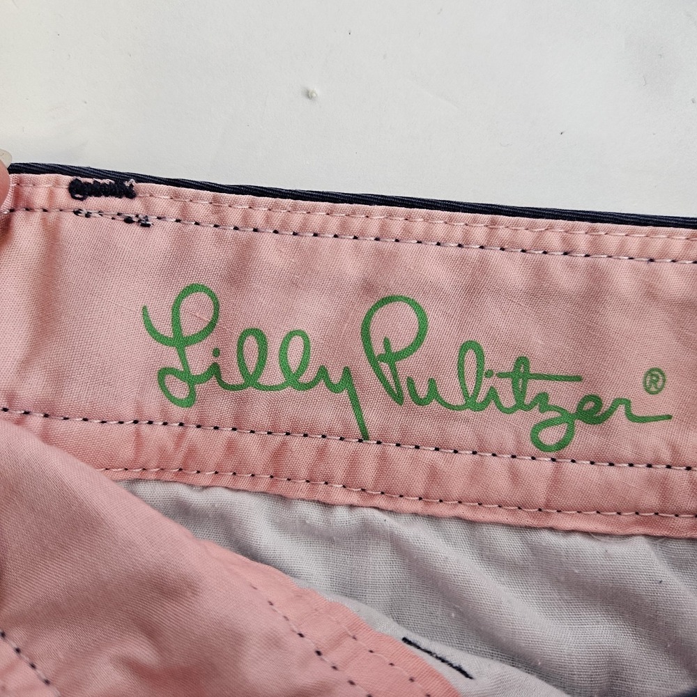 Lilly‎ Pulitzer Callahan Shorts Size 4 Navy Blue Casual Women's - Picture 3 of 7